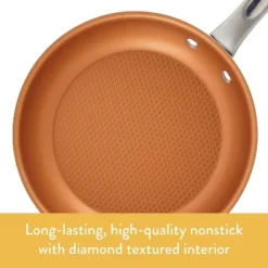 Ayesha Curry Home Collection Nonstick Frying Pan / Fry Pan / Skillet - 9.25 Inch, Brown 8 Ayesha Curry Home Collection Nonstick Frying Pan / Fry Pan / Skillet - 9.25 Inch, Brown -Sunnydaze Decor Store GUEST 366a2049 0490 4341 b61d e21aef877c98