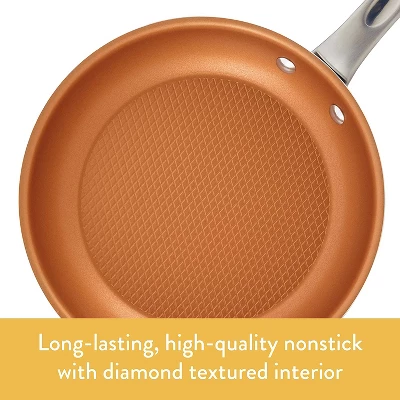 Ayesha Curry Home Collection Nonstick Frying Pan / Fry Pan / Skillet - 9.25 Inch, Brown 4 Ayesha Curry Home Collection Nonstick Frying Pan / Fry Pan / Skillet - 9.25 Inch, Brown - Image 4