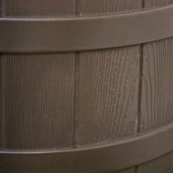 Good Ideas Rain Wizard 50 Gallon Plastic Rain Barrel Water Collector With Brass Spigot