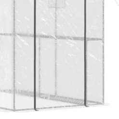 Outsunny 47.25" X 73.25" X 74.25" Walk-in Greenhouse, Outdoor Portable Plant Growing Area With Mesh Protected Roll-up Door & Window, 4 Shelves, White -Sunnydaze Decor Store GUEST 37fa3090 a5a3 434d bc26 5441d78c8d65