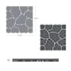 Nature Spring Interlocking Stone Look Weather-Resistant And Anti-Slip Patio And Deck Tiles For Outdoor Flooring - 6 Pcs, Gray