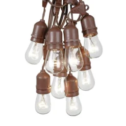 Novelty Lights Edison Outdoor String Lights With 50 Suspended Sockets Brown Wire 100 Feet -Sunnydaze Decor Store GUEST 386a53f1 821c 4208 991b 0780557e5d52