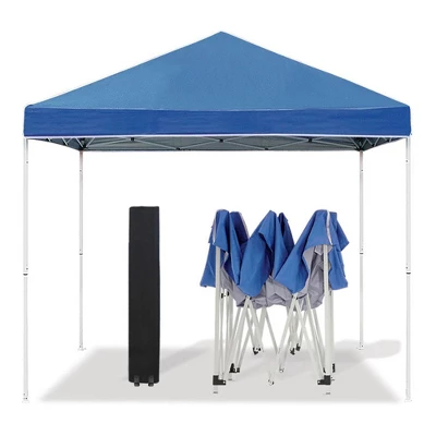 Z-Shade 10 X 10 Foot Everest Instant Outdoor Canopy Camping Patio Shelter, Blue & Durable Plastic Circular 5 Pound Canopy Tent Leg Weights, Set Of 4 3 Z-Shade 10 X 10 Foot Everest Instant Outdoor Canopy Camping Patio Shelter, Blue & Durable Plastic Circular 5 Pound Canopy Tent Leg Weights, Set Of 4 - Image 3