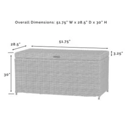 Bradenton Outdoor Wicker Storage Bin - Crosley 21 Bradenton Outdoor Wicker Storage Bin - Crosley -Sunnydaze Decor Store GUEST 39cdf2cf 0b46 4d27 8a9f b43339931fdf