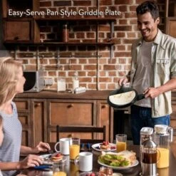 NutriChef Electric Griddle Crepe Maker - Nonstick Pan Cooktop With Automatic Temperature Control & Plug-in Operation For Kitchen & Countertop. -Sunnydaze Decor Store GUEST 3afbd57f 43b0 4eb7 a306 f4ee42a68ed3