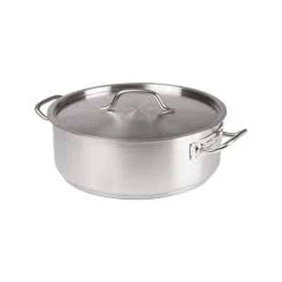 Winco SSLB-15, 15-Quart Stainless Steel Brazier Pan With Cover 1 Winco SSLB-15, 15-Quart Stainless Steel Brazier Pan With Cover