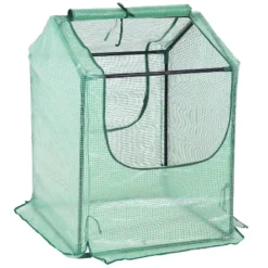 Sunnydaze Decor Sunnydaze Mini Greenhouse With 2 Zippered Side Doors - Green 19 Sunnydaze Decor Sunnydaze Mini Greenhouse With 2 Zippered Side Doors - Green -Sunnydaze Decor Store GUEST 3bd67667 91a3 4f5a b9f5 2b53999c91c3