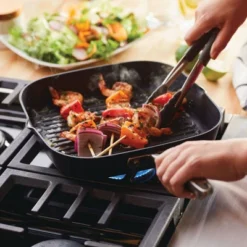 Anolon Advanced Home 11" Deep Square Grill Pan With Pour Spouts Onyx -Sunnydaze Decor Store GUEST 3c2f4cc5 32c2 46e7 aed1 c94a02f9c00e