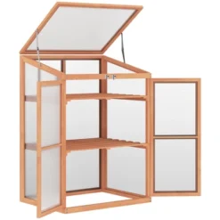 Outsunny Wooden Cold Frame Small Mini Planter Box For Outdoor And Indoor, Natural, 30" L X 24" W X 44" H 16 Outsunny Wooden Cold Frame Small Mini Planter Box For Outdoor And Indoor, Natural, 30" L X 24" W X 44" H -Sunnydaze Decor Store GUEST 3ca575fb 6cd9 470e 9549 9ce059e03376