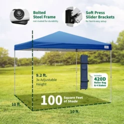 Caravan Canopy V-Series 10 X 10' 2 Straight Leg Sidewall Kit & V-Series II 10 X 10' Entry Level Angled Leg Instant Canopy For Recreational Uses 6 Caravan Canopy V-Series 10 X 10' 2 Straight Leg Sidewall Kit & V-Series II 10 X 10' Entry Level Angled Leg Instant Canopy For Recreational Uses -Sunnydaze Decor Store GUEST 3d032476 60e4 4c14 bd9e fa96c1da582e
