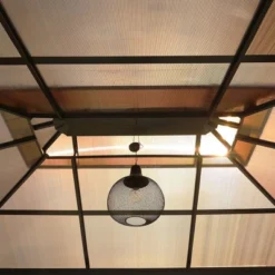 Aoodor 10'x 13 In Gazebo Polycarbonate Hardtop Roof, Aluminum Frame With Mosquito And Curtain, Blue 12 Aoodor 10'x 13 In Gazebo Polycarbonate Hardtop Roof, Aluminum Frame With Mosquito And Curtain, Blue -Sunnydaze Decor Store GUEST 3d787523 bf1c 4386 9f55 7e0ec6a7898e