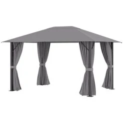 Outsunny 13' X 10' Patio Gazebo Outdoor Canopy Shelter With Sidewalls, Vented Roof, Aluminum Frame For Garden, Lawn, Backyard And Deck -Sunnydaze Decor Store GUEST 3e95813c 1cca 437e 94af 1fd7778dedf2