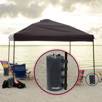 Aoodor Canopy Weights Bag Water Fillable, 176 Lbs Tent Weights Set Of 4 - Black 2 Aoodor Canopy Weights Bag Water Fillable, 176 Lbs Tent Weights Set Of 4 - Black - Image 2