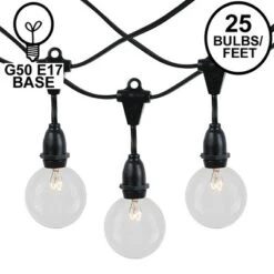 Novelty Lights Globe Outdoor String Lights With 25 Suspended Sockets Suspended Black Wire 25 Feet 18 Novelty Lights Globe Outdoor String Lights With 25 Suspended Sockets Suspended Black Wire 25 Feet -Sunnydaze Decor Store GUEST 3f265c1f f998 44fa a263 85db734932fd
