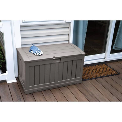 Suncast 50gal Deck Box - Dark Gray 2 Suncast 50gal Deck Box - Dark Gray - Image 2