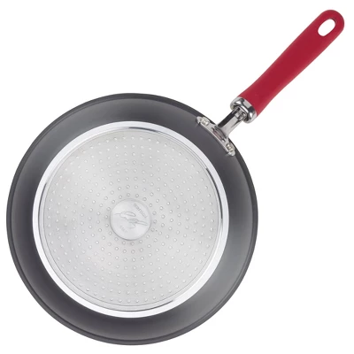 Rachael Ray Create Delicious 10.25" Hard Anodized Nonstick Fry Pan Red Handles 3 Rachael Ray Create Delicious 10.25" Hard Anodized Nonstick Fry Pan Red Handles - Image 3