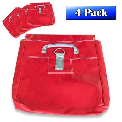 Moose Supply Vinyl Sand Bag, Red, 4 Pack 1 Moose Supply Vinyl Sand Bag, Red, 4 Pack