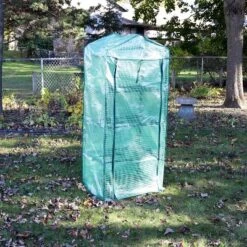 Sunnydaze Decor Sunnydaze Outdoor Portable Growing Rack 4-Tier Greenhouse With Roll-Up Door - 4 Shelves - Green -Sunnydaze Decor Store GUEST 41250260 e039 4fb9 85c4 e82241ccdc30
