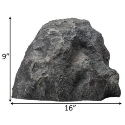 Gardenised Decorative Outdoor Weather-Resistant Artistic Artificial Faux Stone Rock, Garden Patio Granite Grey Fiberglass Stone -Sunnydaze Decor Store GUEST 4230e25f ac28 4923 862d bd776e10f807