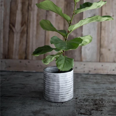 White Metal Planter - Foreside Home & Garden 5 White Metal Planter - Foreside Home & Garden - Image 5