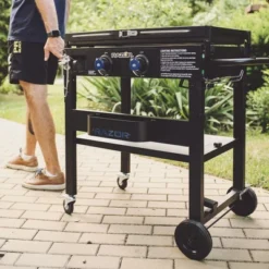 Razor Griddle Portable 2-Burner 30,000 BTU Gas Flattop Grill & Griddle Combo Cart With Foldable Side Shelves, Paper Towel And Condiment Holder, Black 6 Razor Griddle Portable 2-Burner 30,000 BTU Gas Flattop Grill & Griddle Combo Cart With Foldable Side Shelves, Paper Towel And Condiment Holder, Black -Sunnydaze Decor Store GUEST 442e48f0 a8d8 42b3 90cb 7ad880c2d7e0