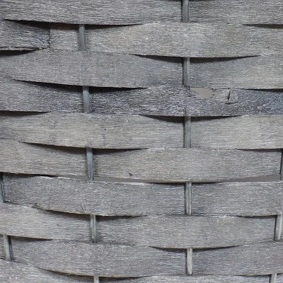 Sunnydaze Decor Sunnydaze Indoor Poplar Wicker Planters With Plastic Liners - Gray - Set Of 5 3 Sunnydaze Decor Sunnydaze Indoor Poplar Wicker Planters With Plastic Liners - Gray - Set Of 5 - Image 3