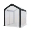 Spring Gardener Gable Enclosed UV Resistant Walk In Outdoor Garden Greenhouse With Screened Roll Up Windows And Fabric Cover