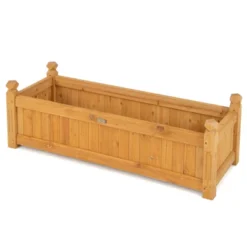 Costway Wooden Rectangular Planter Box Raised Garden Bed For Plants With 4 Corner Drainage 17 Costway Wooden Rectangular Planter Box Raised Garden Bed For Plants With 4 Corner Drainage -Sunnydaze Decor Store GUEST 44f29260 cf3f 4c9e ba73 e228ca2a4398