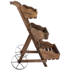 Sunnydaze Decor Sunnydaze 3-Tier Wooden Rolling Planter - Fir Wood - 39.25" - Brown 15 Sunnydaze Decor Sunnydaze 3-Tier Wooden Rolling Planter - Fir Wood - 39.25" - Brown -Sunnydaze Decor Store GUEST 45c50049 b028 4095 b271 f63ca2d4d79c