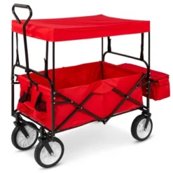 Best Choice Products Folding Utility Cargo Wagon Cart W/ Removable Canopy, Cup Holders 14 Best Choice Products Folding Utility Cargo Wagon Cart W/ Removable Canopy, Cup Holders -Sunnydaze Decor Store GUEST 481ef458 0ee6 4a54 8505 1b3b9c45528a