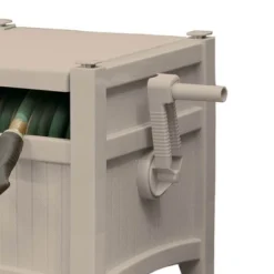 Suncast CPLPHH100D Hideaway 100' Resin Garden Hose Reel For 5/8" Hoses, Taupe -Sunnydaze Decor Store GUEST 48469a55 9d21 4902 bf3e 7822b177b1c4