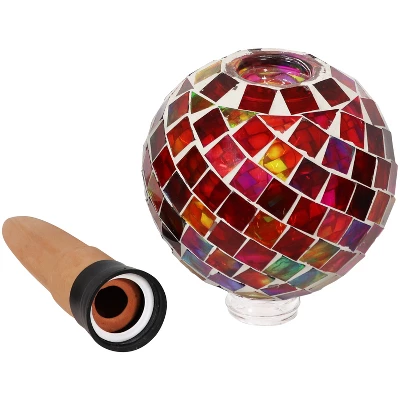 Sunnydaze Decor Sunnydaze Glass Mosaic Watering Globe For Plants And Flowers 4 Sunnydaze Decor Sunnydaze Glass Mosaic Watering Globe For Plants And Flowers - Image 4