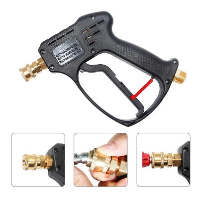 EDOU Direct Pressure Washer Short Gun Kit With 3/8" Quick-Connect, 1/4" Quick-Connect M22-15 Hose Connector, 5 Spray Nozzles - 5,000 PSI 1 EDOU Direct Pressure Washer Short Gun Kit With 3/8" Quick-Connect, 1/4" Quick-Connect M22-15 Hose Connector, 5 Spray Nozzles - 5,000 PSI