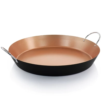 Oster® Oster Stonefire Carbon Steel Nonstick 16 Inch Paella Pan In Copper 1 Oster® Oster Stonefire Carbon Steel Nonstick 16 Inch Paella Pan In Copper