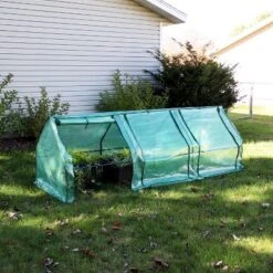Sunnydaze Decor Sunnydaze Outdoor Portable Slanted Top Plant Shelter Mini Cloche Greenhouse With Zipper Doors - 36" - Green 15 Sunnydaze Decor Sunnydaze Outdoor Portable Slanted Top Plant Shelter Mini Cloche Greenhouse With Zipper Doors - 36" - Green -Sunnydaze Decor Store GUEST 4a78af9e d653 4034 9deb 835273daaf41