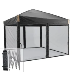 Aoodor 10' X 10' Pop Up Canopy Tent With Removable Mesh Sidewalls, Portable Instant Shade Canopy With Roller Bag -Sunnydaze Decor Store GUEST 4ab861e8 950a 4f19 8a99 63c2b7a4ca8c