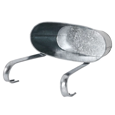 Juvale 2 Pack Galvanized Metal Hanging Bucket Planter Flower Pots For Railing, Fence, Balcony, Wall Decor, And Garden, 5 X 4.5 X 10 In 7 Juvale 2 Pack Galvanized Metal Hanging Bucket Planter Flower Pots For Railing, Fence, Balcony, Wall Decor, And Garden, 5 X 4.5 X 10 In - Image 7