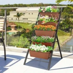 Costway 2PCS 5-Tier Vertical Raised Garden Bed Elevated Planter 5 Container Box -Sunnydaze Decor Store GUEST 4ba06c6a 68c9 49e0 985f c160a0b4db9b