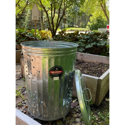 Behrens 20gal Galvanized Steel Composter Can With Lid 3 Behrens 20gal Galvanized Steel Composter Can With Lid - Image 3