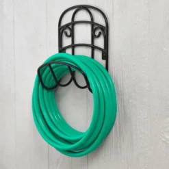 Liberty Garden 125 Foot LBG-231 Decorative Steel Hanging Hose Butler, Black