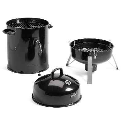 Cuisinart Vertical 18" Charcoal Smoker COS-118 Black 2 Cuisinart Vertical 18" Charcoal Smoker COS-118 Black - Image 2