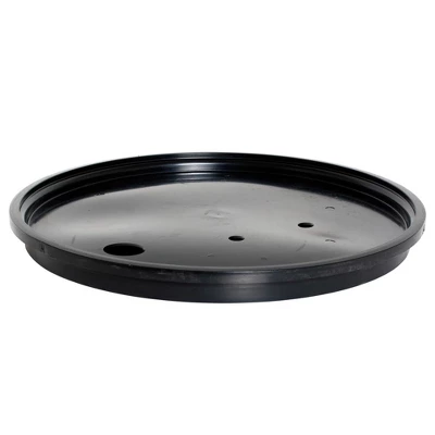 Hydrofarm Active Aqua DRM58T 55 Gallon Drum Hydroponic Reservoir With Pre-Drilled Holes Cover Lid And Bolt Ring Closure, Black 2 Hydrofarm Active Aqua DRM58T 55 Gallon Drum Hydroponic Reservoir With Pre-Drilled Holes Cover Lid And Bolt Ring Closure, Black - Image 2