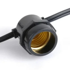 Novelty Lights Edison Outdoor String Lights With 25 In-Line Sockets Black Wire 37.5 Feet 11 Novelty Lights Edison Outdoor String Lights With 25 In-Line Sockets Black Wire 37.5 Feet -Sunnydaze Decor Store GUEST 4dd9aa77 31c1 4253 921d 3667614c8179