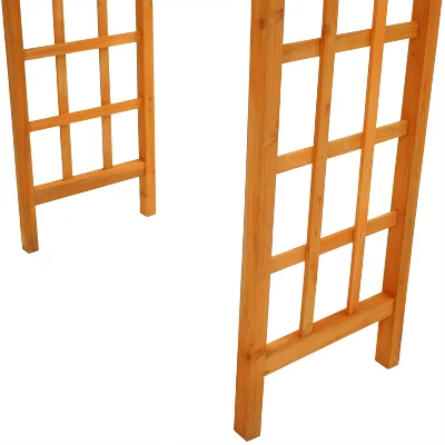 Sunnydaze Decor Sunnydaze Durable Wooden Arbor For Gardening, Walkways, And Wedding Decor With Weatherproof Finish - 78" 4 Sunnydaze Decor Sunnydaze Durable Wooden Arbor For Gardening, Walkways, And Wedding Decor With Weatherproof Finish - 78" - Image 4