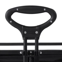 Seina Heavy Duty Steel Collapsible Folding Outdoor Portable Utility Cart Wagon With All Terrain Plastic Wheels And 150 Pound Capacity, Blue/Gray -Sunnydaze Decor Store GUEST 4e62e3df 7ea4 4991 843f 6bba0d7a1e6e