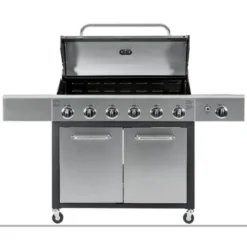 Kenmore 6-Burner XL Grill With Side Propane Gas Burner PG-40611S0L
