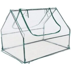 Sunnydaze Decor Sunnydaze Mini Greenhouse With 2 Zippered Side Doors - Clear 12 Sunnydaze Decor Sunnydaze Mini Greenhouse With 2 Zippered Side Doors - Clear -Sunnydaze Decor Store GUEST 4fab0722 99c9 4cbb bf0b d0aa0b10db34