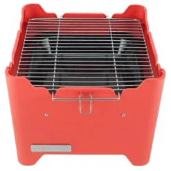 Permasteel Square Portable Charcoal Grill PG-40C10-RD - Red -Sunnydaze Decor Store GUEST 501b5c4b fac5 437e 88c3 70ea25f73156