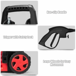 Costway 2030PSI Electric Pressure Washer Cleaner 1.7 GPM 1800W With Hose Reel Red 17 Costway 2030PSI Electric Pressure Washer Cleaner 1.7 GPM 1800W With Hose Reel Red -Sunnydaze Decor Store GUEST 50abd673 c444 4381 8a55 9dca773f29a9