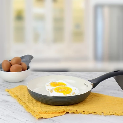 Oster® Oster Ridge Valley 10 Inch Aluminum Nonstick Frying Pan In Grey 2 Oster® Oster Ridge Valley 10 Inch Aluminum Nonstick Frying Pan In Grey - Image 2